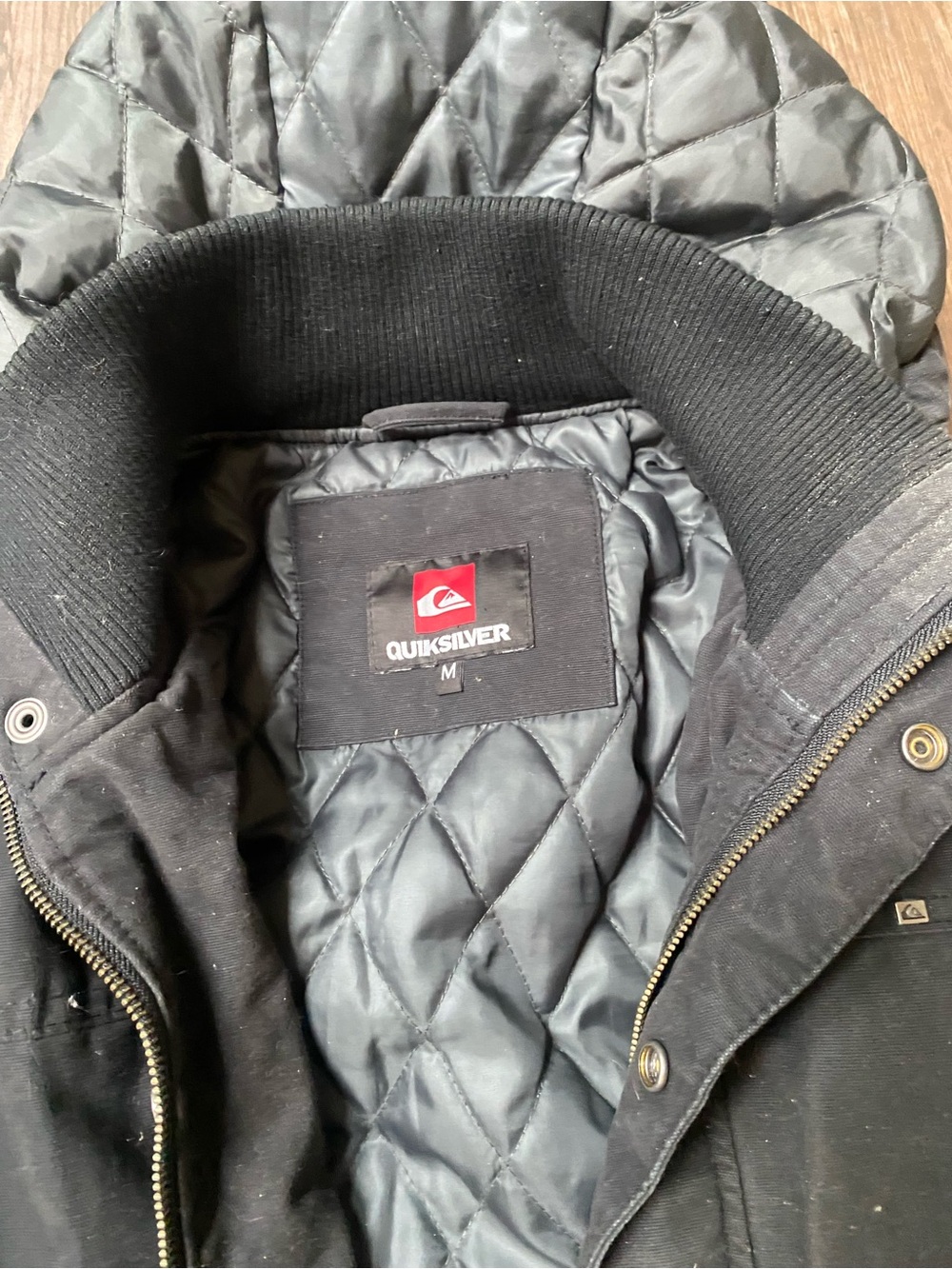 Quiksilver Black Hood Heavy Jacket - Picture 4 of 9